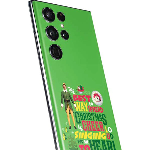 Elf Spread Christmas Cheer Galaxy S22 Ultra Skin