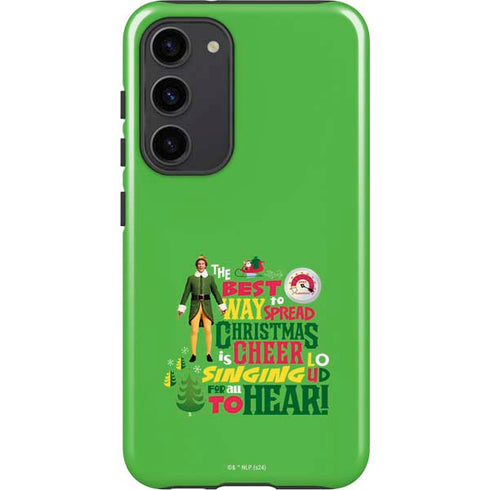 Elf Spread Christmas Cheer Galaxy S23 Plus Pro Case