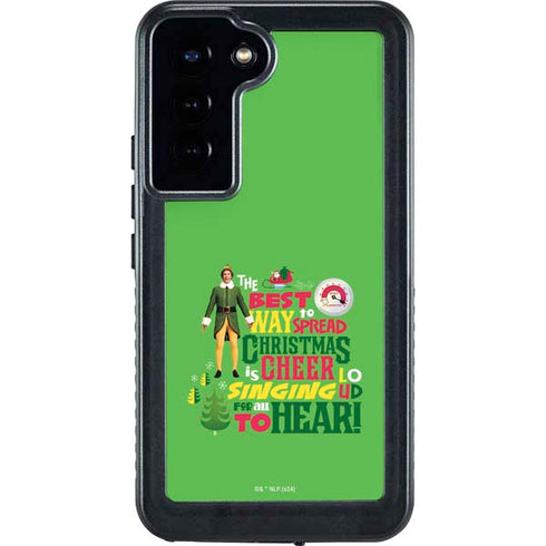 Elf Spread Christmas Cheer Galaxy S23 Plus Waterproof Case