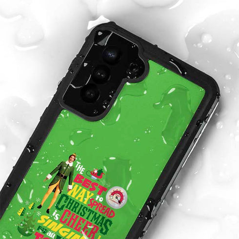 Elf Spread Christmas Cheer Galaxy S23 Plus Waterproof Case