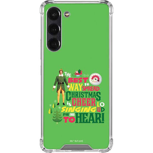 Elf Spread Christmas Cheer Galaxy S24 FE Clear Case