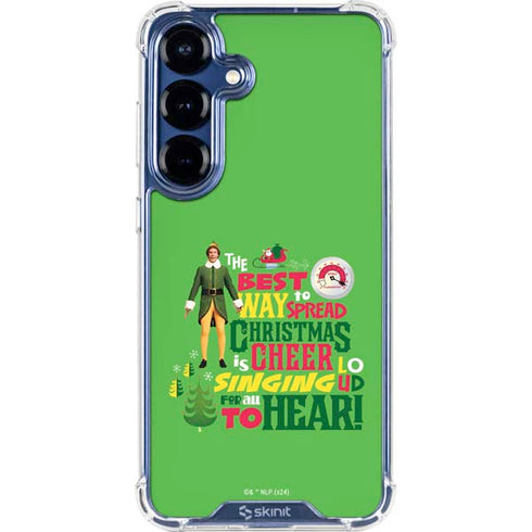 Elf Spread Christmas Cheer Galaxy S25 Plus Clear Case