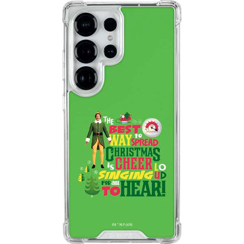 Elf Spread Christmas Cheer Galaxy S25 Ultra Clear Case