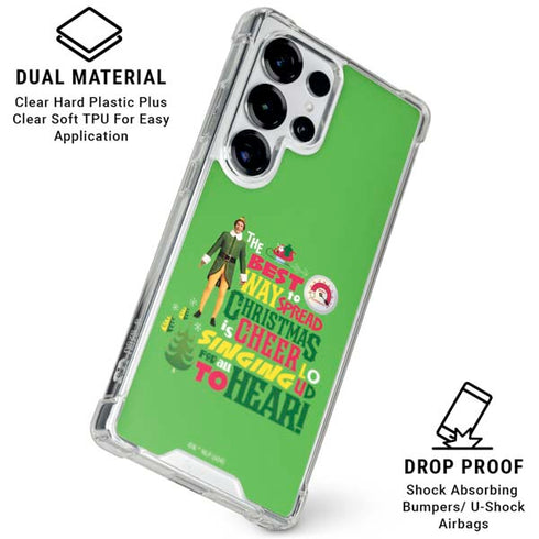 Elf Spread Christmas Cheer Galaxy S25 Ultra Clear Case