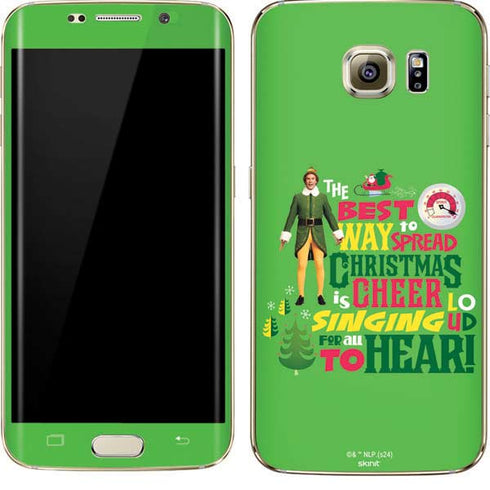 Elf Spread Christmas Cheer Galaxy S7 Edge Skin