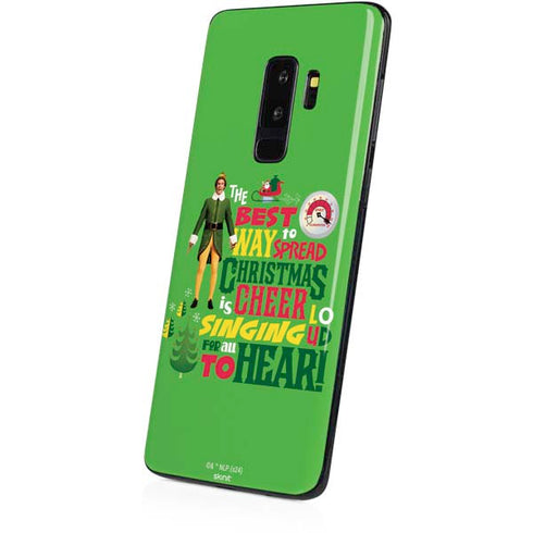Elf Spread Christmas Cheer Galaxy S9 Plus Skin