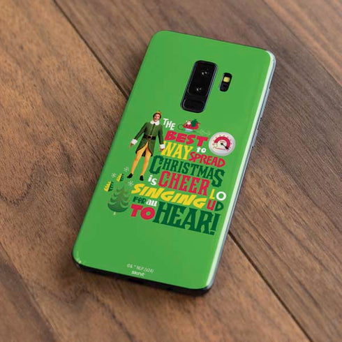 Elf Spread Christmas Cheer Galaxy S9 Plus Skin
