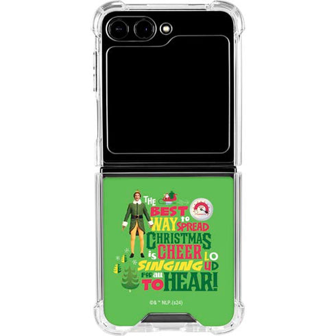 Elf Spread Christmas Cheer Galaxy Z Flip5 5G Clear Case