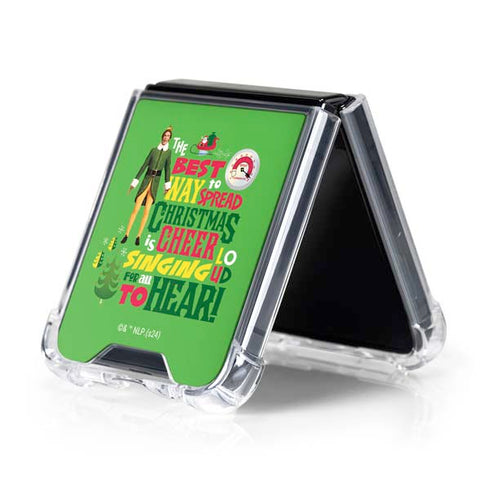 Elf Spread Christmas Cheer Galaxy Z Flip5 5G Clear Case
