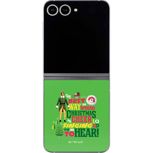 Elf Spread Christmas Cheer Galaxy Z Flip6 Skin