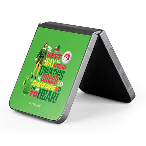Elf Spread Christmas Cheer Galaxy Z Flip6 Skin