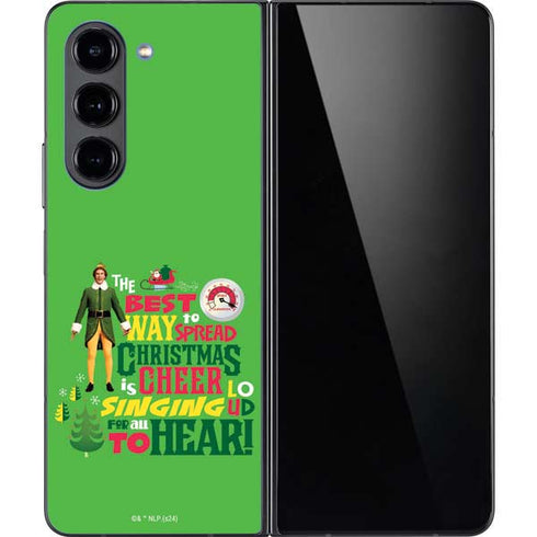 Elf Spread Christmas Cheer Galaxy Z Fold5 5G Skin