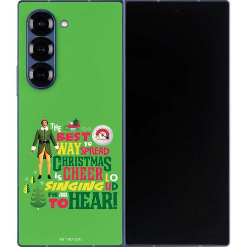 Elf Spread Christmas Cheer Galaxy Z Fold6 Skin