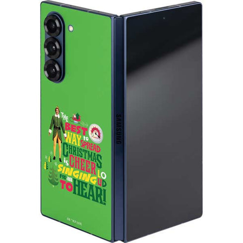 Elf Spread Christmas Cheer Galaxy Z Fold6 Skin