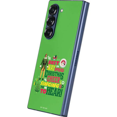 Elf Spread Christmas Cheer Galaxy Z Fold6 Skin