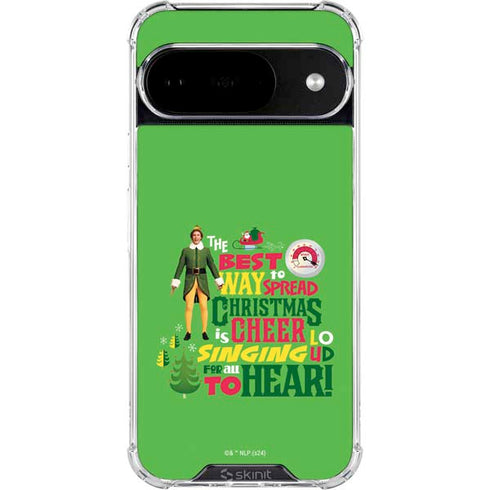 Elf Spread Christmas Cheer Google Pixel 10 Clear Case