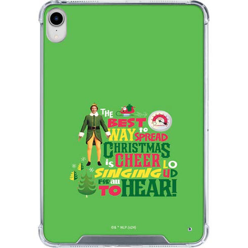 Elf Spread Christmas Cheer iPad 11th Gen (2025) Clear Case