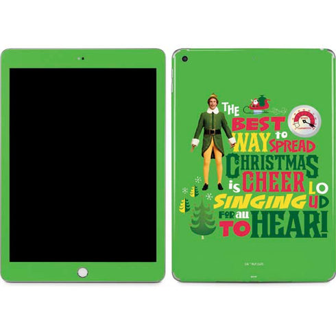 Elf Spread Christmas Cheer Apple iPad Skin