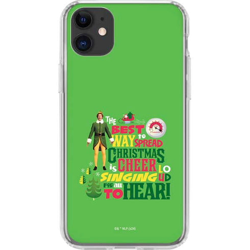 Elf Spread Christmas Cheer iPhone 11 Clear Case