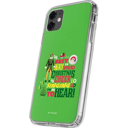 Elf Spread Christmas Cheer iPhone 11 Clear Case