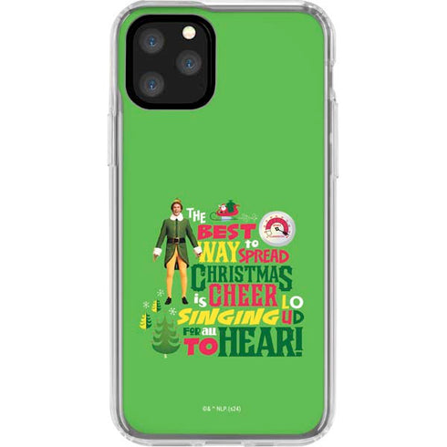 Elf Spread Christmas Cheer iPhone 11 Pro Clear Case