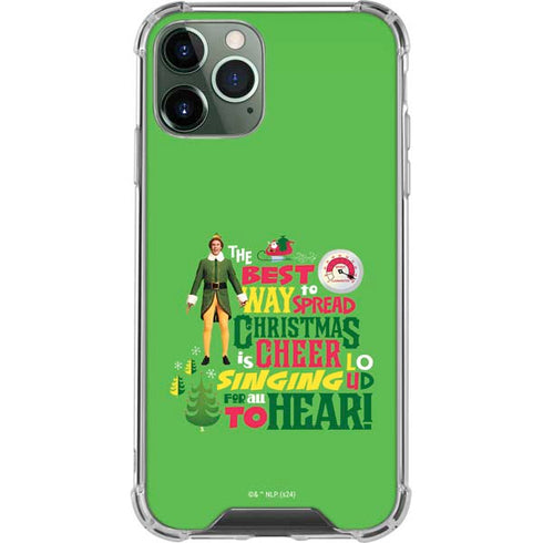 Elf Spread Christmas Cheer iPhone 11 Pro Max Clear Case