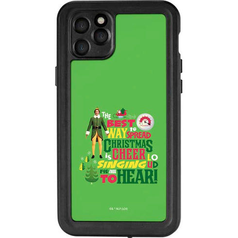 Elf Spread Christmas Cheer iPhone 11 Pro Max Waterproof Case