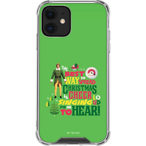 Elf Spread Christmas Cheer iPhone 12 Mini Clear Case