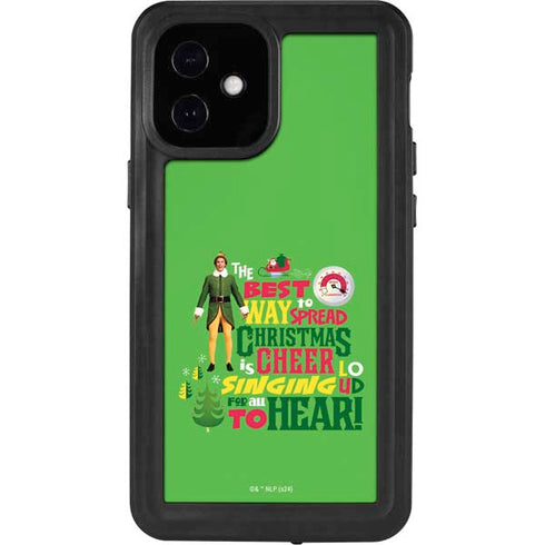 Elf Spread Christmas Cheer iPhone 12 Mini Waterproof Case