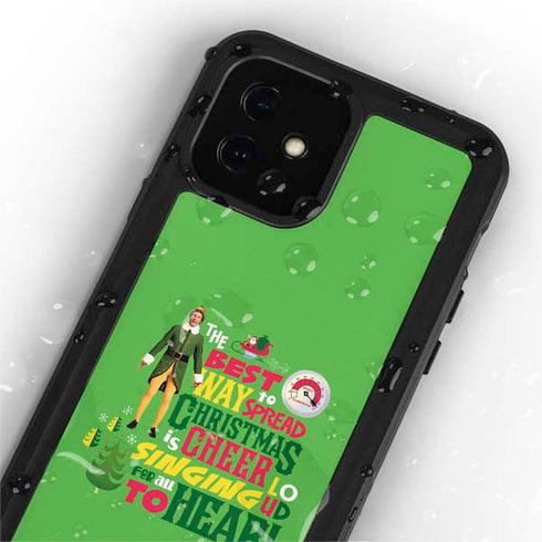 Elf Spread Christmas Cheer iPhone 12 Mini Waterproof Case