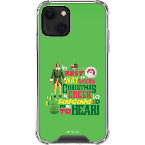 Elf Spread Christmas Cheer iPhone 13 Mini Clear Case