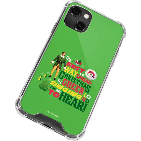 Elf Spread Christmas Cheer iPhone 13 Mini Clear Case
