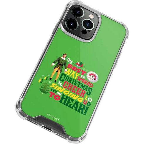 Elf Spread Christmas Cheer iPhone 13 Pro Max Clear Case