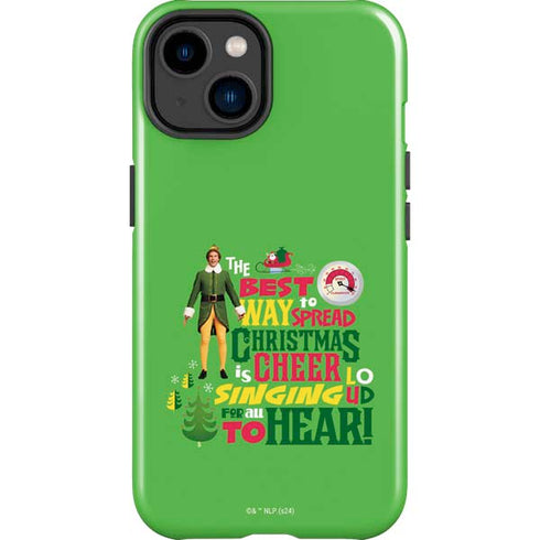 Elf Spread Christmas Cheer iPhone 14 Plus Impact Case