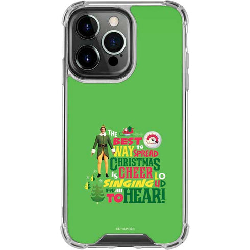 Elf Spread Christmas Cheer iPhone 14 Pro Clear Case