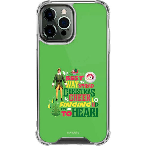Elf Spread Christmas Cheer iPhone 14 Pro Max Clear Case