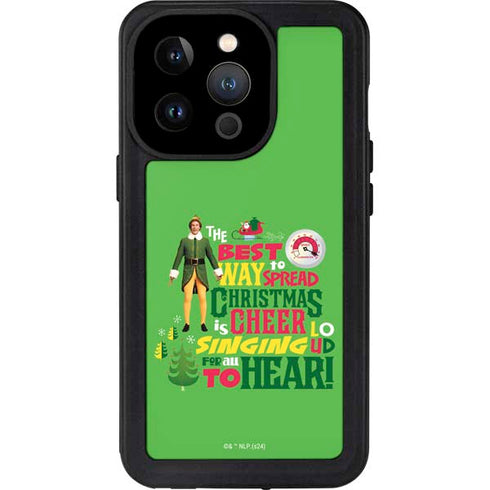 Elf Spread Christmas Cheer iPhone 14 Pro Waterproof Case