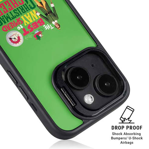 Elf Spread Christmas Cheer iPhone 15 Kickstand Case