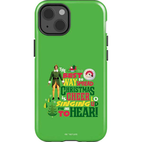 Elf Spread Christmas Cheer iPhone 15 Plus Impact Case