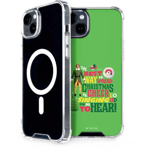 Elf Spread Christmas Cheer iPhone 15 Plus MagSafe Case