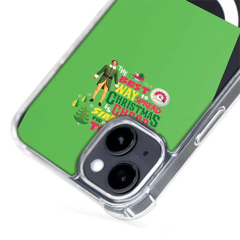Elf Spread Christmas Cheer iPhone 15 Plus MagSafe Case