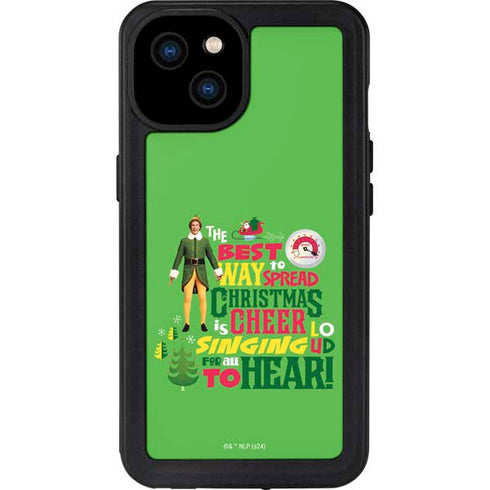 Elf Spread Christmas Cheer iPhone 15 Plus Waterproof Case