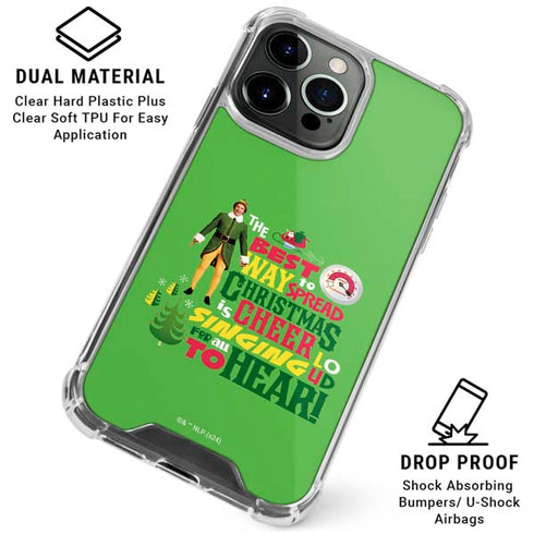 Elf Spread Christmas Cheer iPhone 15 Pro Clear Case