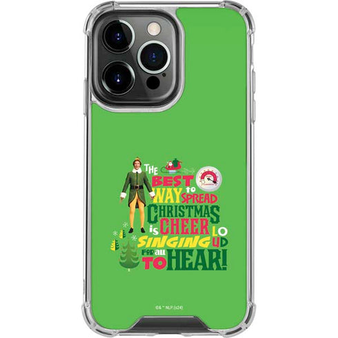 Elf Spread Christmas Cheer iPhone 15 Pro Max Clear Case