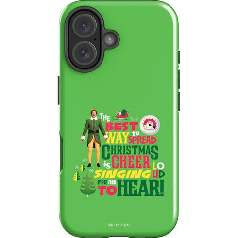 Elf Spread Christmas Cheer iPhone 16 Impact Case