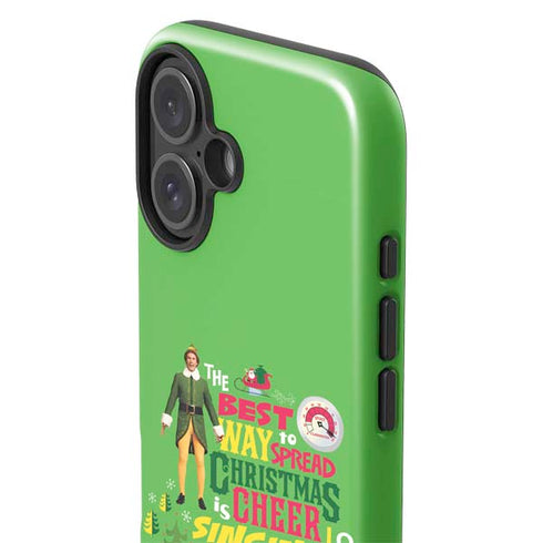 Elf Spread Christmas Cheer iPhone 16 Impact Case