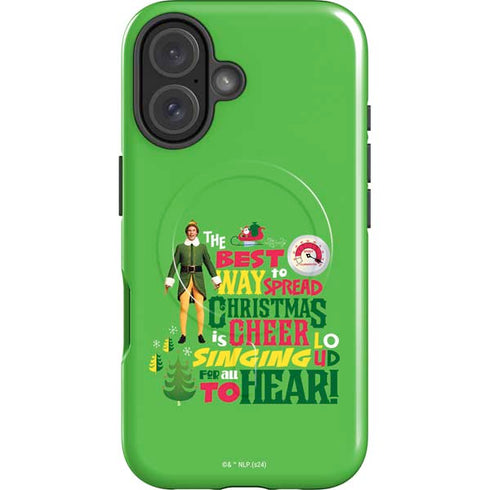 Elf Spread Christmas Cheer iPhone 16 Plus Magsafe Impact Case