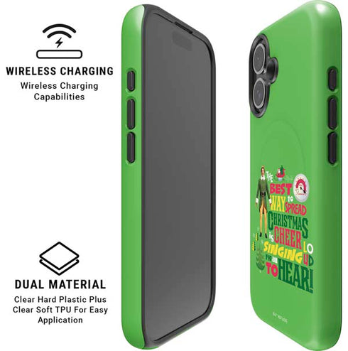 Elf Spread Christmas Cheer iPhone 16 Plus Magsafe Impact Case