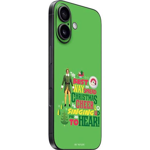 Elf Spread Christmas Cheer iPhone 16 Plus Skin