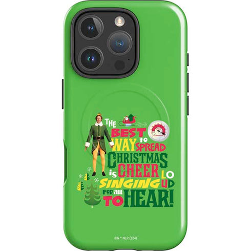 Elf Spread Christmas Cheer iPhone 16 Pro Max Magsafe Impact Case